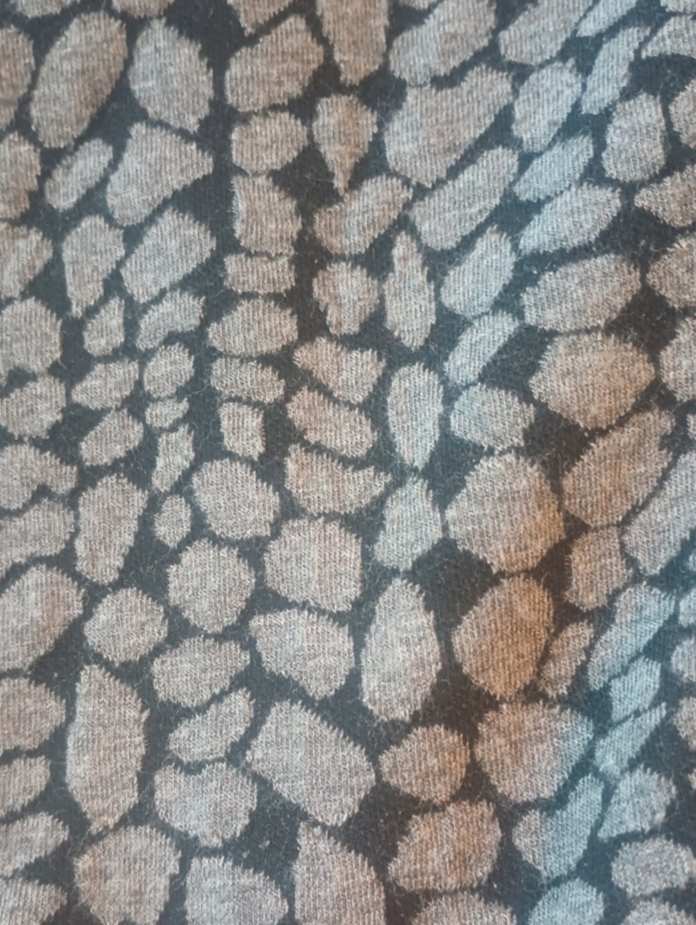 Calvin Klein Gray Patterned Ruffle Front Jacket - Picture 10 of 10